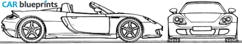 2004 Porsche 980 Carrera GT Roadster blueprint