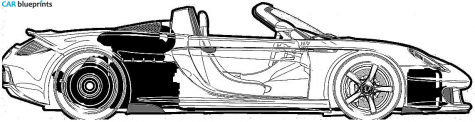 2004 Porsche 980 Carrera GT Targa blueprint