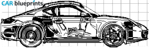 2006 Porsche 987 Cayman S Coupe blueprint