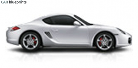 2009 Porsche 987 Cayman S Coupe blueprint