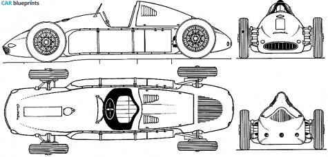 1948 Porsche 360 Cisitalia GP OW blueprint