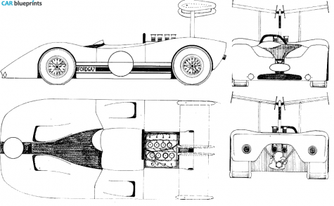 1970 Porsche G7A Roadster blueprint