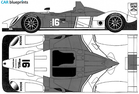 2008 Porsche RS Spyder Roadster blueprint