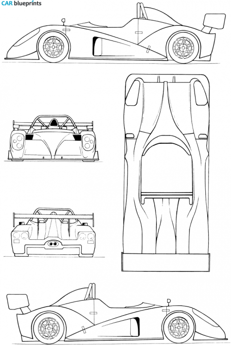 2005 Radical SR4 Targa blueprint