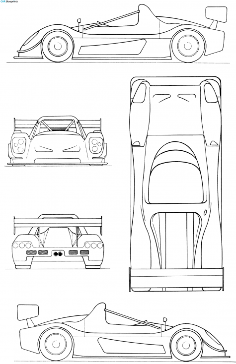 2007 Radical SR8 V8 363 Targa blueprint