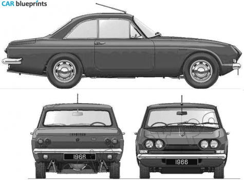 1966 Reliant Scimitar SE4A 3 Litre V6 Coupe blueprint