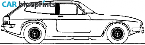 1973 Reliant Scimitar GTE SE5 Coupe blueprint