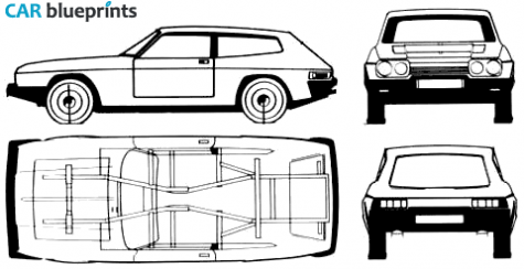 1980 Reliant Scimitar GTE Hatchback blueprint