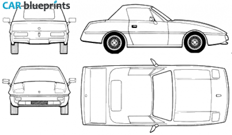 1990 Reliant Scimitar SST Coupe blueprint