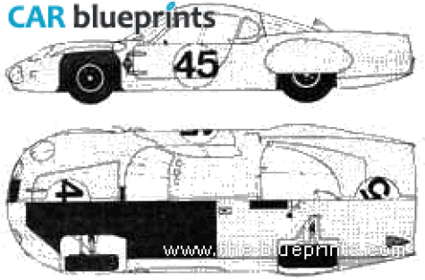 1967 Renault Alpine A210 Coupe blueprint