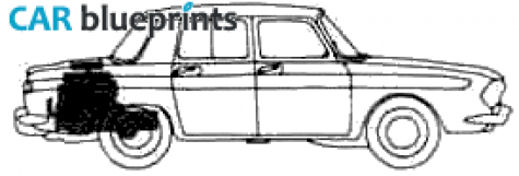 1971 Renault 10 Sedan blueprint