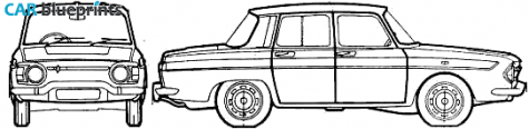 1965 Renault 10 Sedan blueprint