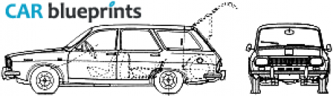 1969 Renault 12 Break Wagon blueprint