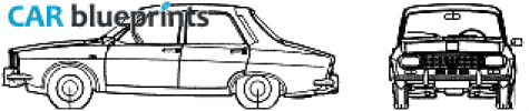 1969 Renault 12 TL Sedan blueprint