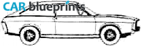 1991 Renault 15 TL Hatchback blueprint