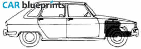 1971 Renault 16 Hatchback blueprint