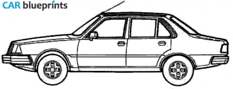 1979 Renault 18 Sedan blueprint