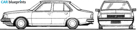 1983 Renault 18 Sedan blueprint