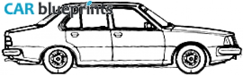 1998 Renault 18 GTL Sedan blueprint