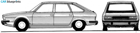 1981 Renault 20 Hatchback blueprint