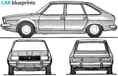 1981 Renault 20 Hatchback blueprint