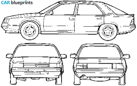 1999 Renault 25 Hatchback blueprint