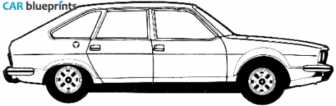 1975 Renault 30TS Hatchback blueprint