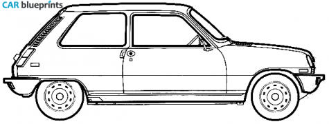 1973 Renault 5TL Hatchback blueprint