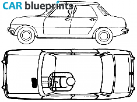 1982 Renault 7GTL Sedan blueprint