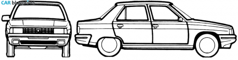 1981 Renault 9 Sedan blueprint