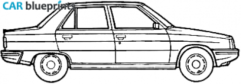 1982 Renault 9 Sedan blueprint