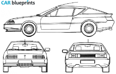 1985 Renault Alpine GTA Coupe blueprint