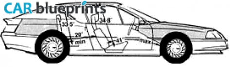 1987 Renault Alpine GTA Coupe blueprint