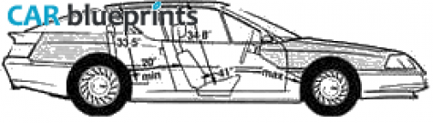 1987 Renault Alpine GTA Coupe blueprint