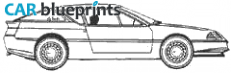 1988 Renault Alpine GTA Coupe blueprint