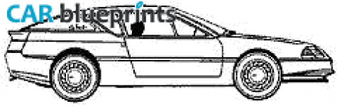 1988 Renault Alpine GTA Turbo Coupe blueprint