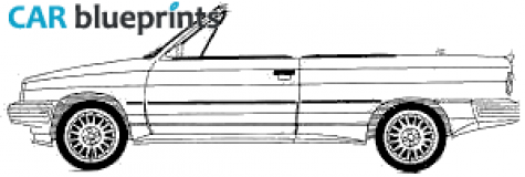 1987 Renault AMC Alliance Convertible Cabriolet blueprint