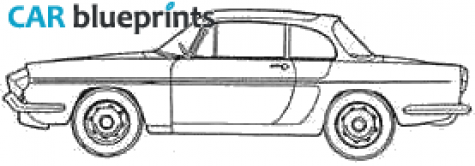 1959 Renault Caravelle Sedan blueprint