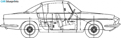 1978 Renault Floride Coupe blueprint