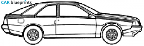 1981 Renault Fuego Hatchback blueprint