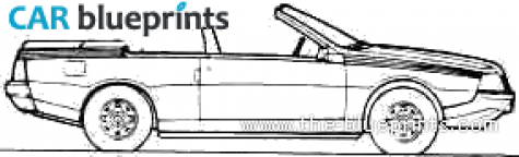 1983 Renault Fuego Cabriolet blueprint