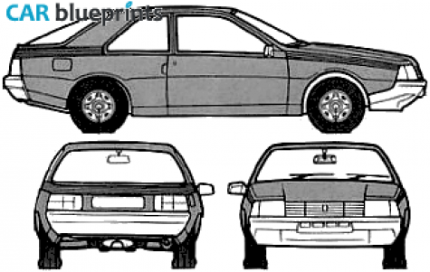 1980 Renault Fuego Hatchback blueprint