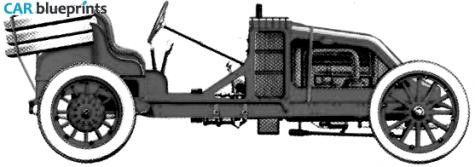 1906 Renault GP OW blueprint