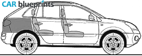 2008 Renault Koleos 20 DCi 175 Privilege SUV blueprint