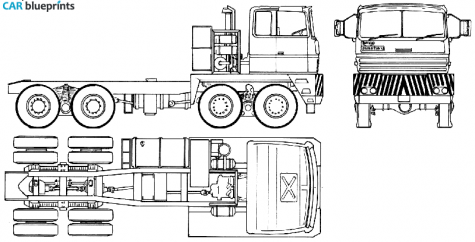 1982 Renault Nicolas TR88-G6C Truck blueprint