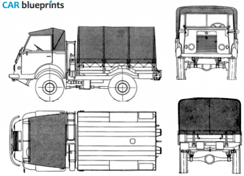 1953 Renault R2067/2087 Galion Truck blueprint