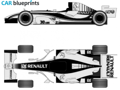 2006 Renault R26 F1 GP OW blueprint