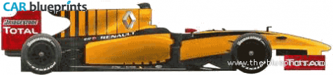 2010 Renault R30 F1 GP OW blueprint