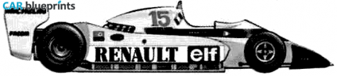 1979 Renault RS11 F1 OW blueprint