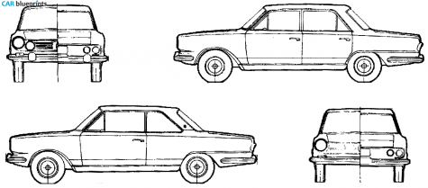 1978 Renault torino Sedan blueprint